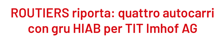 ROUTIERS berichtet über HIAB-Kran für PAMO
