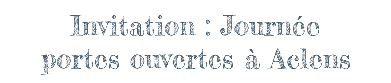 Invitation : Journée portes ouvertes à Aclens