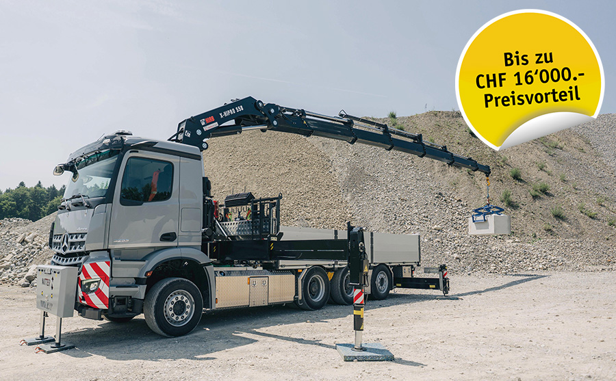 Attraktives Kombipaket: Baustoffkran + Baustoffbrücke