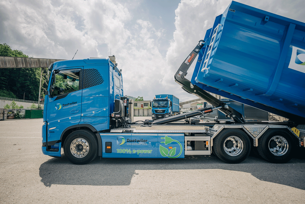 Fachzeitschrift Swiss Camion berichtet über Daetwiler Umweltservice AG