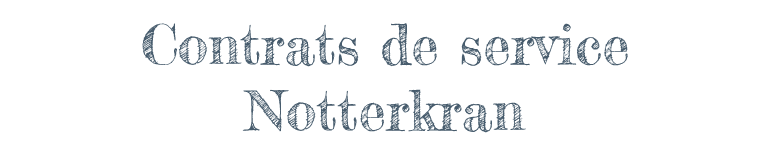Contrats de service Notterkran