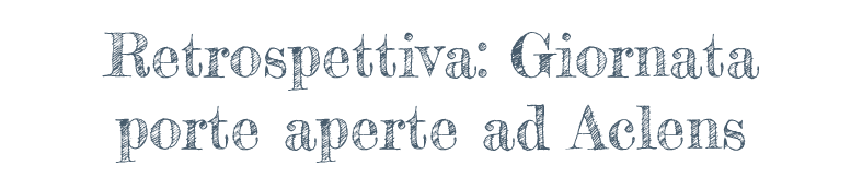 Invito: Giornata porte aperte ad Aclens