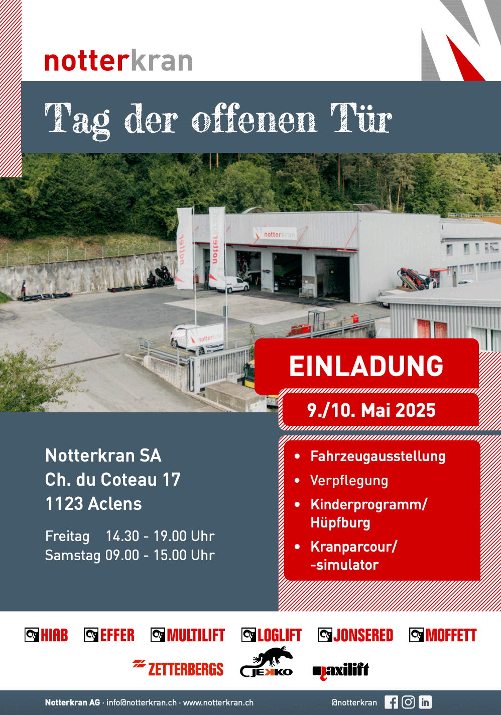 Einladung: Tag der offenen Tür in Aclens