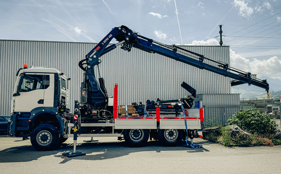 Paquet combiné attractif : grue pour matériaux de construction + pont pour matériaux de construction